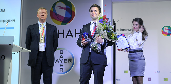 торжественная церемония награждения лауреата Российской молодежной премии в области наноиндустрии 2012 года