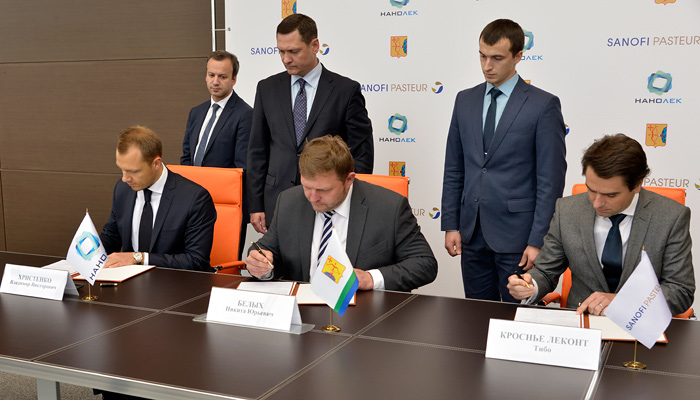 НАНОЛЕК, Sanofi Pasteur и Кировская область подписали трехстороннее соглашение о сотрудничестве