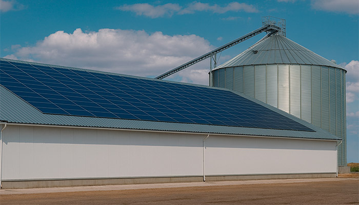 Солнечная крыша для зернохранилищ, Solartek