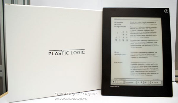 Электронная книга Plastic Logic